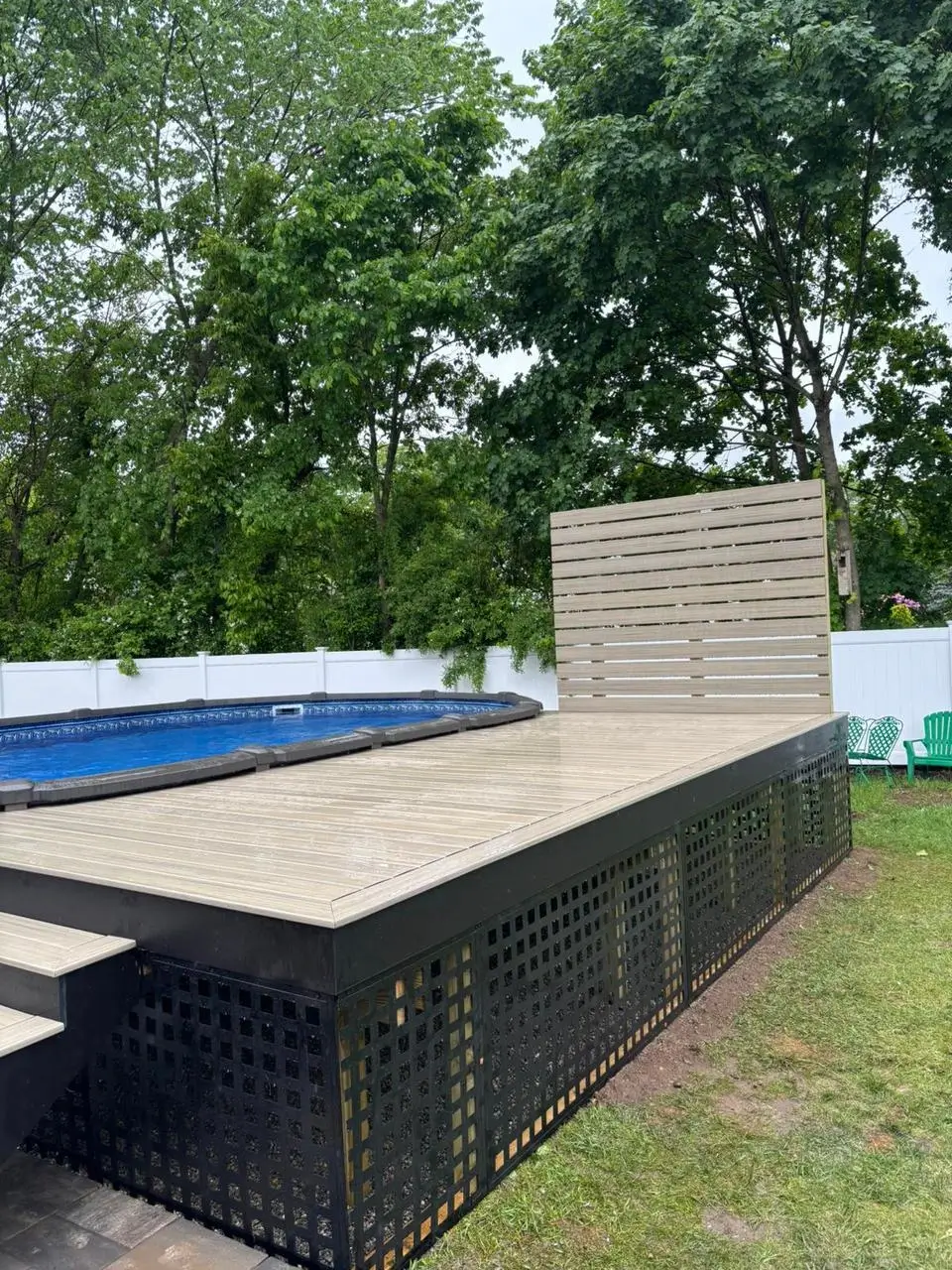 Custom deck and masonry Garfield NJ - backyard makeover and complete outdoor renovation